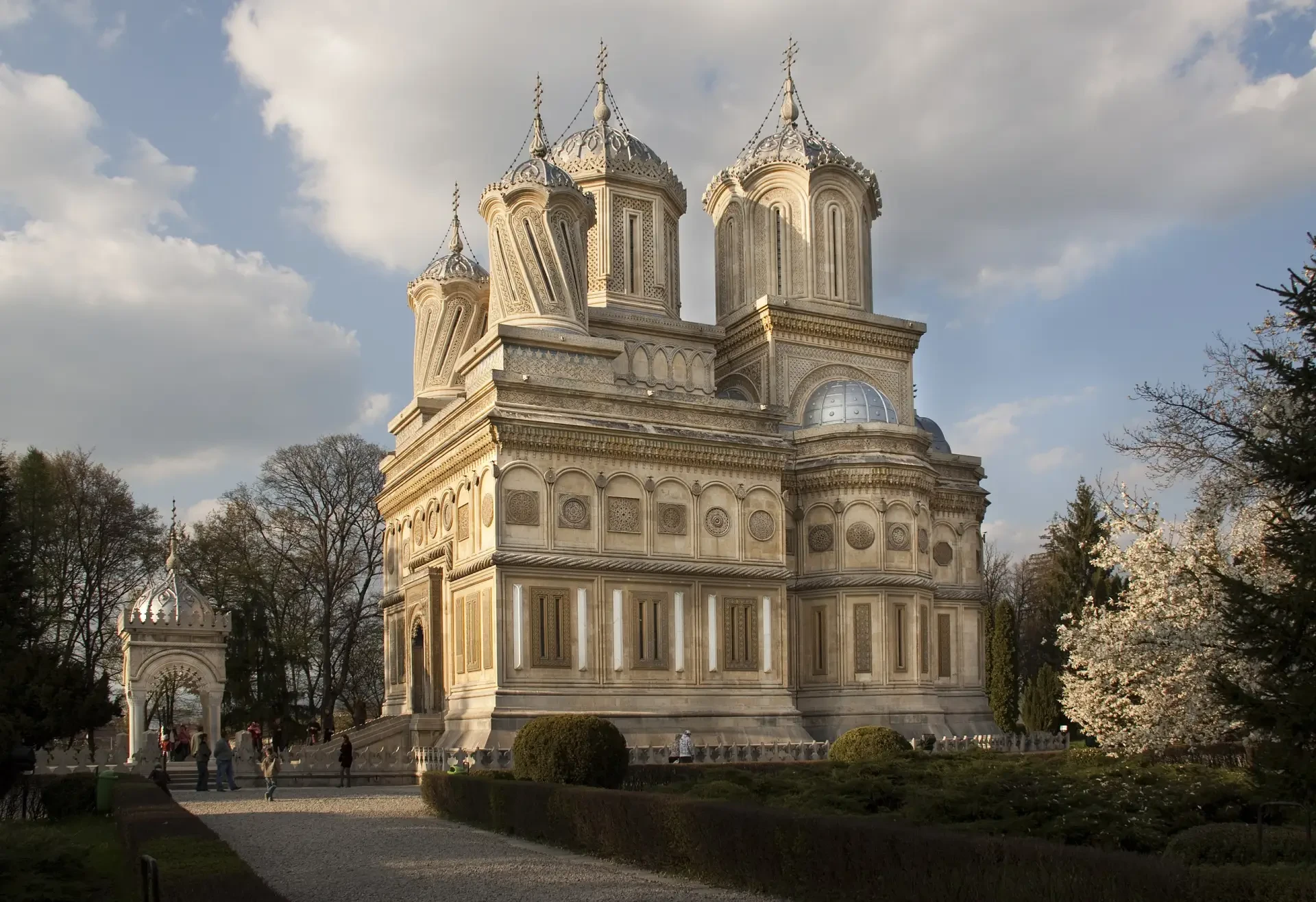Curtea de Argeș Monastery ornate stone exterior and royal burial site